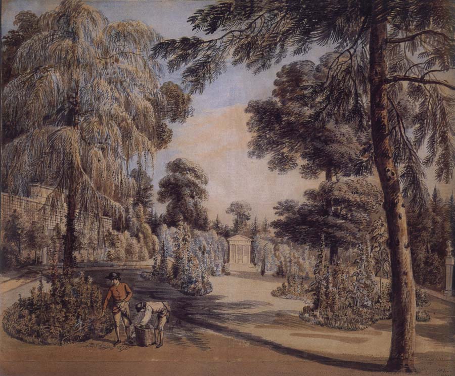 SANDBY, Paul The Flower Garden at Nunebam Courtney